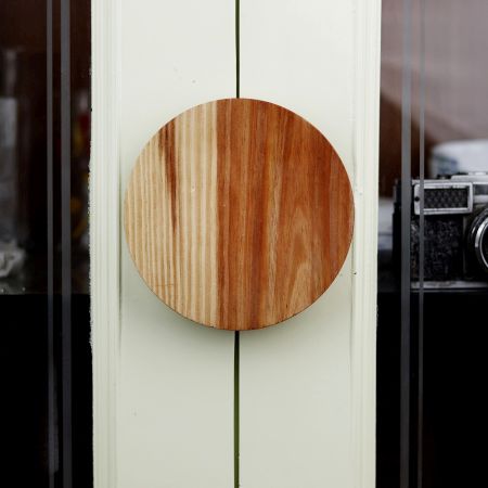 Round Natural Wooden Dresser Handle (6 Inch)